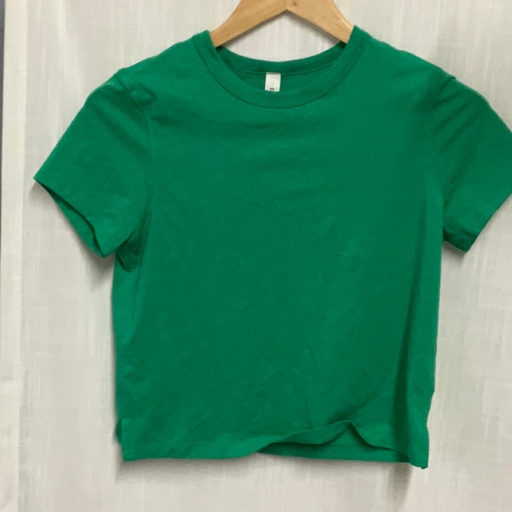 Green Lululemon top size 2